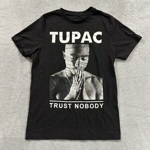 2pac Tupac Tshirt Women S Graphic Print Trust Nobody Rap Y2K 90s Streetwear
